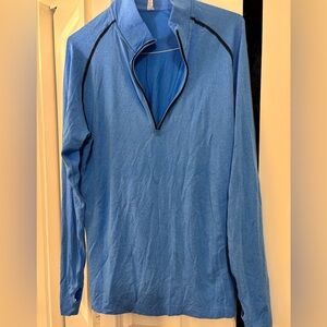 lululemon athletica Blue Quarter-Zip Sweatshirt NWT L